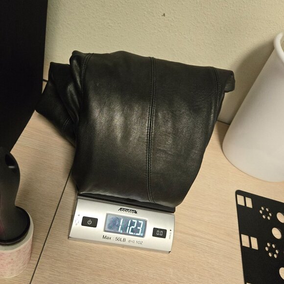 Vintage Wilsons Leather Black Cropped Blazer Jacket Soft Tailored M - Picture 16 of 16